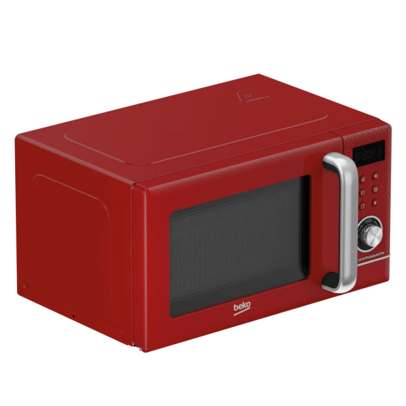 Beko BMD 220 K Retro 21 lt Kırmızı Mikrodalga Fırın - 3