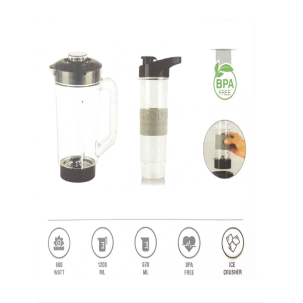Fakir Sportic 600 W Sürahi ve Smoothie Set Blender - Resim 2