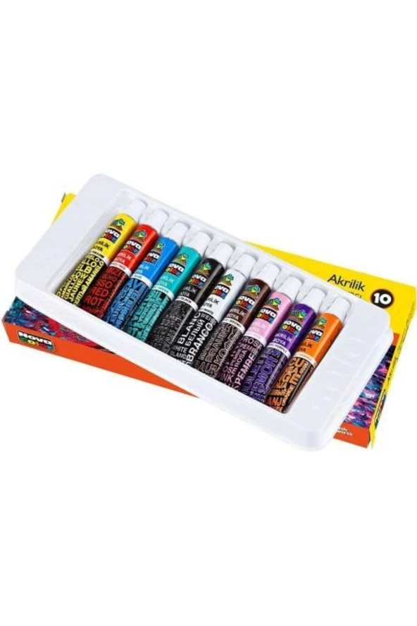 Nova Color Akrilik Boya 10lu Takım Tüp 7gr