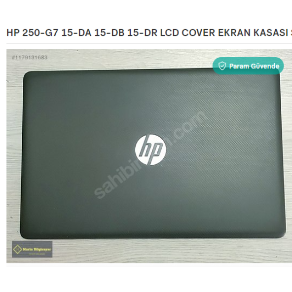 HP 250-G7 15-DA 15-DB 15-DR LCD COVER EKRAN KASASI SORUNSUZ