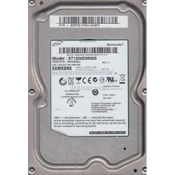 Seagate ST1000DM005 SATA 2.0 7200 RPM 3.5" 1 TB Masaüstü Harddisk Yenilenmiş 2.El Ürün - 1
