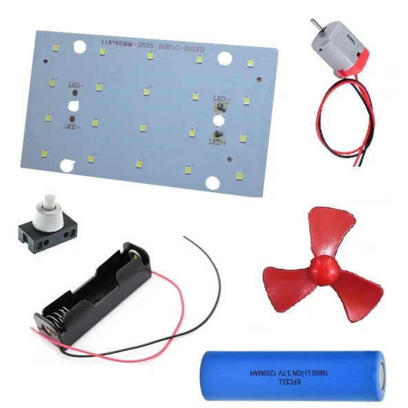 Led Panel Motor Pervane Elektrik Deney Seti - Öğrenci Elektrik Devresi - 2
