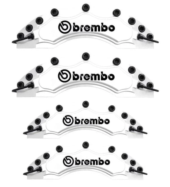 Lancia Y Uyumlu Brembo Beyaz Kaliper Kapağı 4 Parça Ön Arka Set - Resim 2