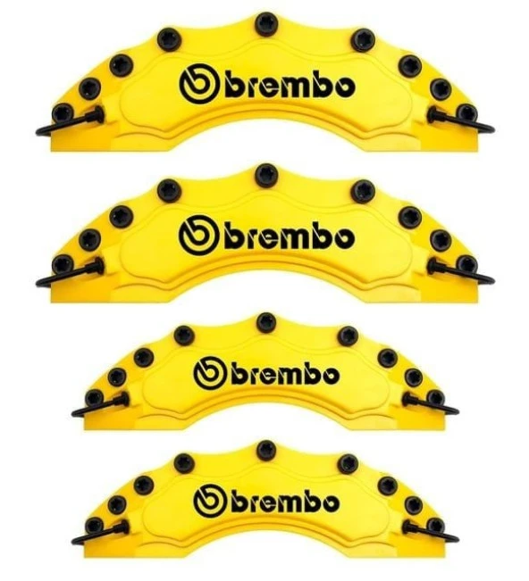 Opel Vectra Uyumlu Brembo Sarı Kaliper Kapağı 4 Parça Ön Arka Set - Resim 2