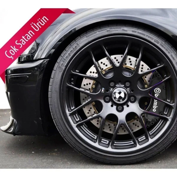 Porsche 924 Uyumlu Brembo Siyah Kaliper Kapağı 4 Parça Ön Arka Set