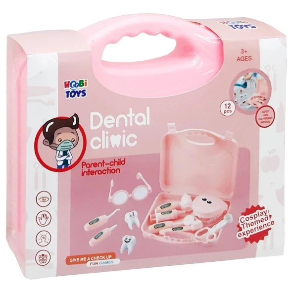 Hobi Toys Çantalı Diş Klinik Seti KızHB-16036