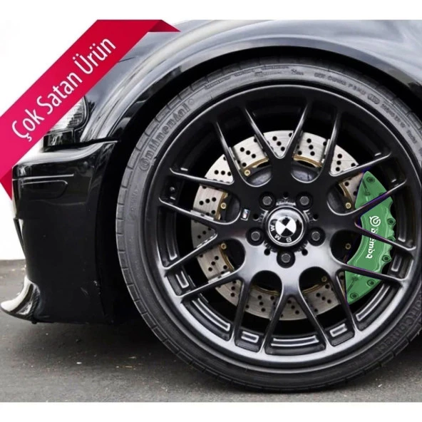 Volkswagen Volt Uyumlu Brembo Yeşil Kaliper Kapağı 4 Parça Ön Arka Set