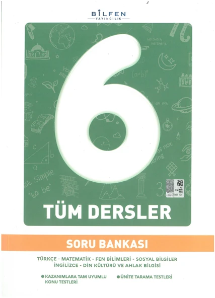 Bilfen 6. Sınıf Tüm Dersler Soru Bankası