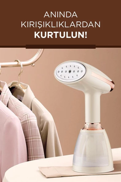 Torima KY-003 Beyaz Buharlı Kırışık Giderici 1500W Taşınabilir Seyahat Boy Dikey Ütü - 3
