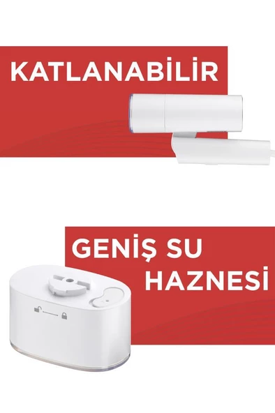 Torima KG3112 Beyaz Buharlı Kırışık Giderici 1200W Taşınabilir Seyahat Boy Dikey Ütü - 5