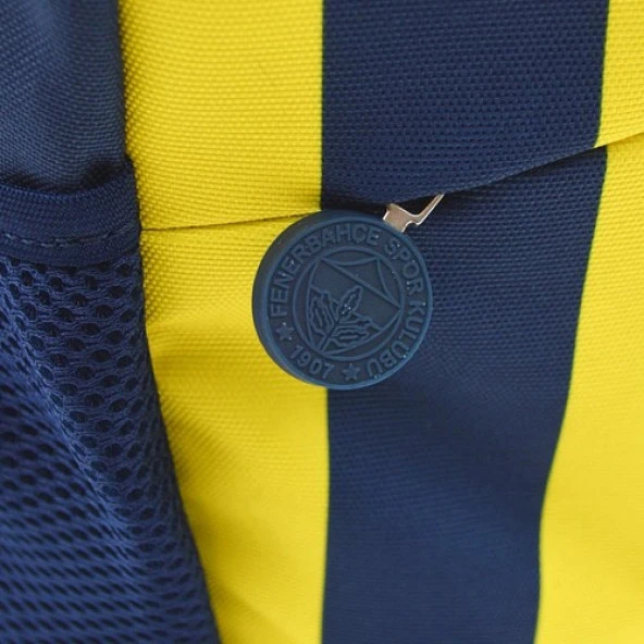 Fenerbahçe Lisanslı Çubuklu Forma Desenli Okul Sırt Çantası 3 Bölmeli - 4