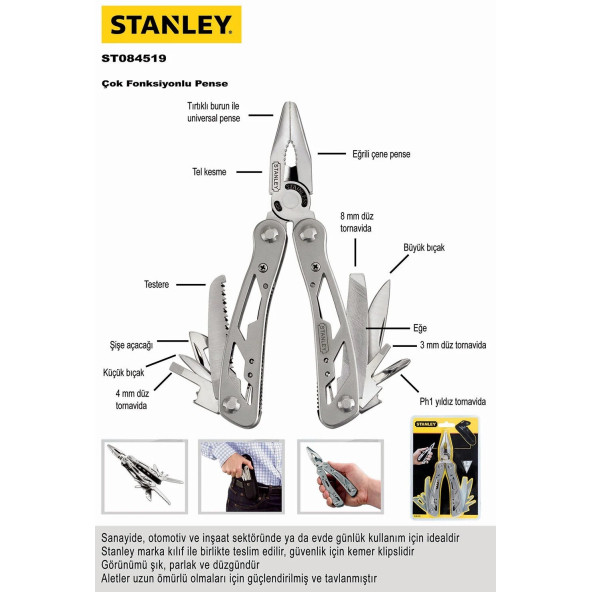 Stanley 0-84-519 Çok Fonksiyonlu Pense ST084519 - 3