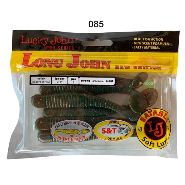 Lucky John Long John 4.2'' (10.67 cm) 6'lı Paket Silikon Yem - 5