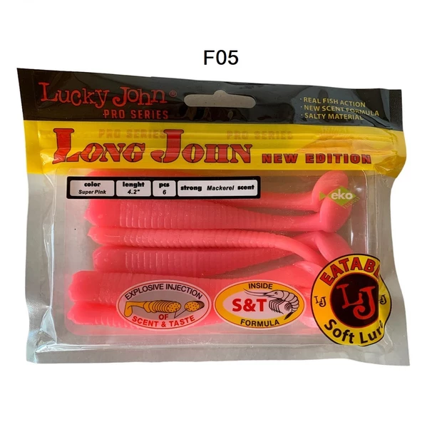 Lucky John Long John 4.2'' (10.67 cm) 6'lı Paket Silikon Yem - 3