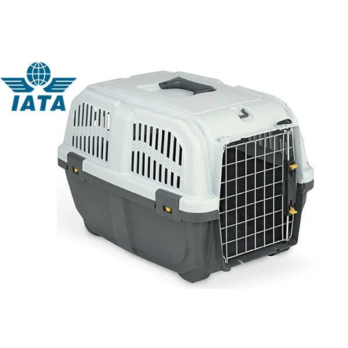Skudo-3 Iata Tekerleksiz Plastik Kedi ve Köpek Taşıma Kafesi 60x40x39 Cm
