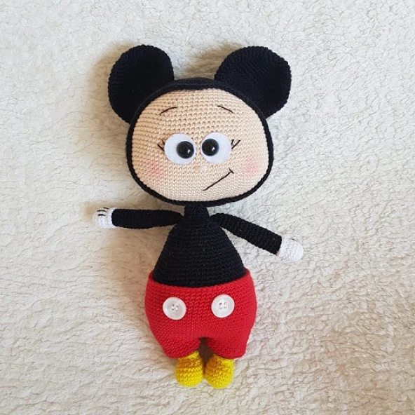 Mickey Mouse Bonnie Amigurumi Organik Oyuncak