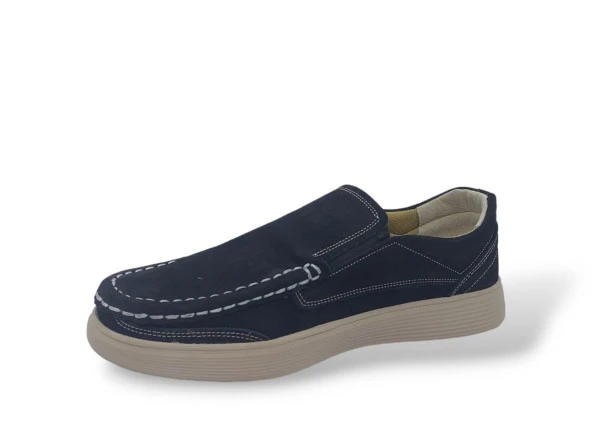 Zerhan 2003 Erkek Siyah Nubuk Deri Ayakkabı - Resim 3