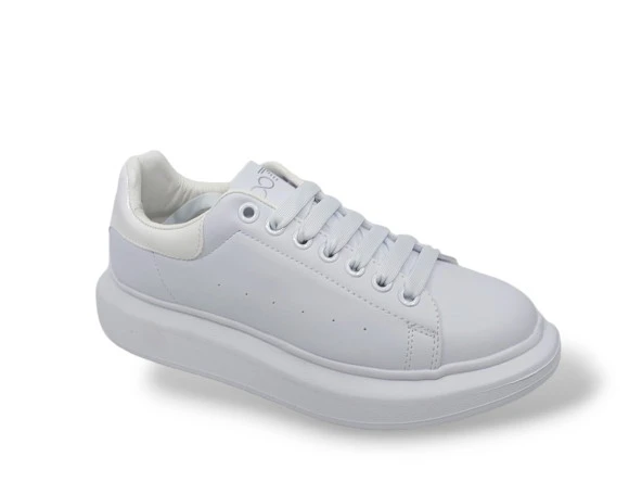 Best Of 150 Erkek Beyaz Kalın Taban Günlük Spor Casual Ayakkabı - Resim 4