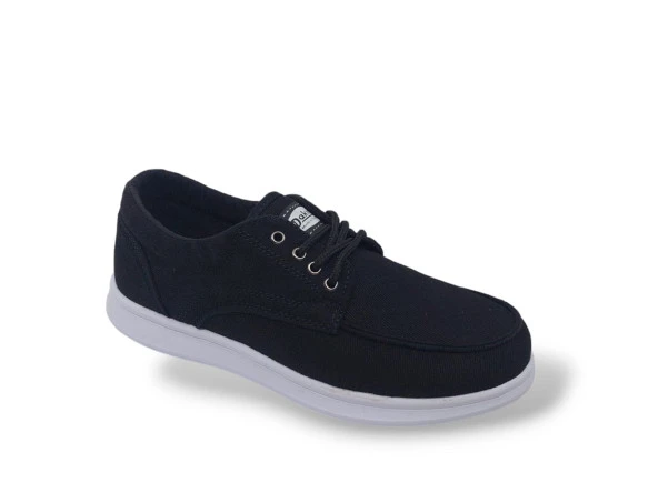 Zerhan 023 Erkek Siyah Bağcıklı Espadril Ayakkabı - Resim 4