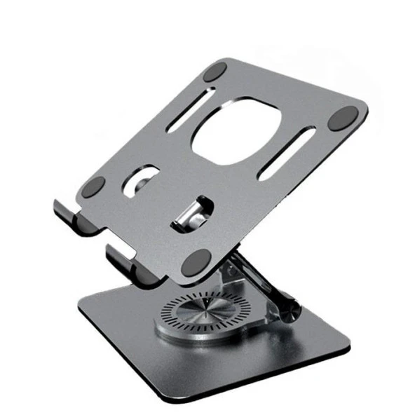 Zhltools Katlanabilir Alüminyum Tablet ve Telefon Tutucu Standı Gri - 2