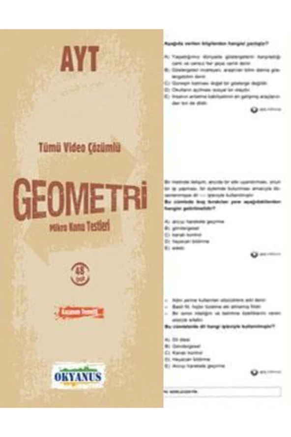 Okyanus Ayt Geometri Yaprak Test