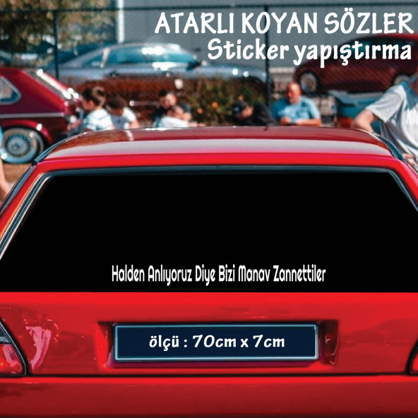 halden anlıyoruz atarlı ukala türkçe şarkı anlamlı sözler - cam yazıları sticker etiket yapıştırma