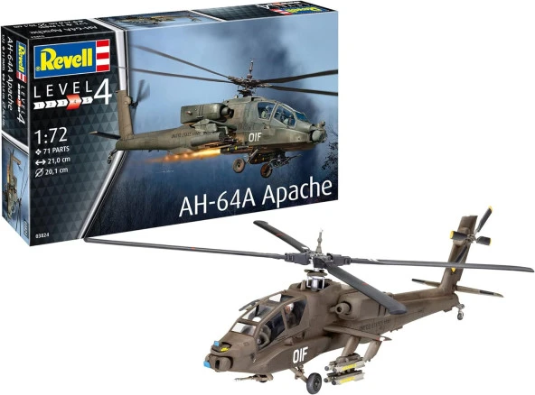 AH-64A Apache Model Kit Uçak