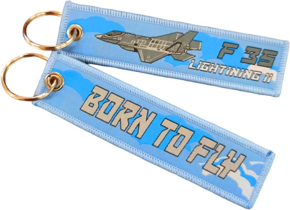 Savaş Uçakları Serisi Born To Fly Motorcu Anahtarlığı, Atv, Utv, 4x4 Anahtarlığı Sırt Çantası ve Fermuar Aksesuarı 2 Li Paket