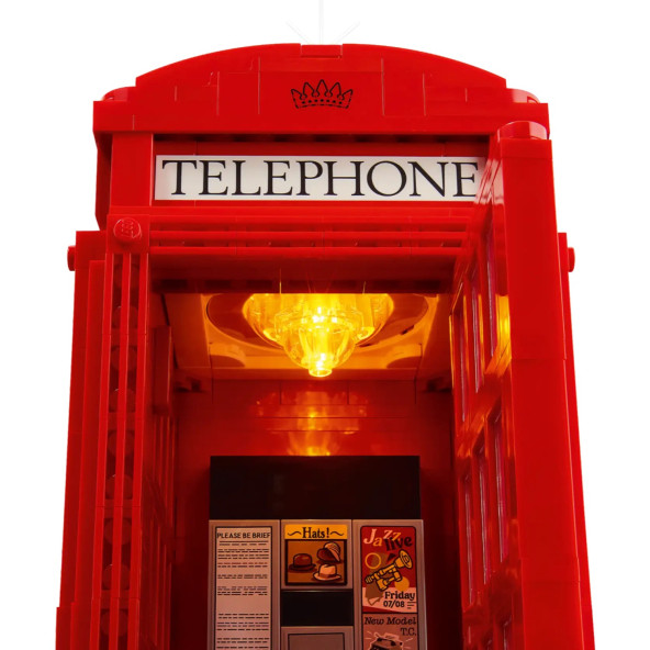LEGO Ideas Kırmızı Londra Telefon Kulübesi 21347 Yetişkinler için Yapım Seti (1460 Parça) - 3