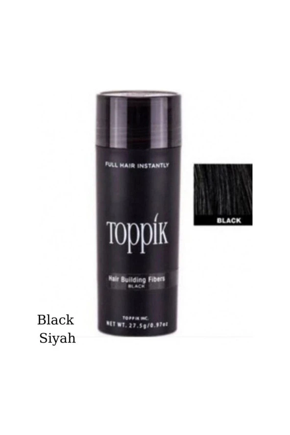 Toppik Saç Dolgunlaştırıcı Fiber Siyah ( Black) 27.5 G - Hair Building Fibers