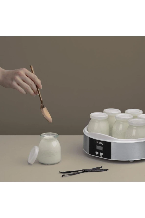 Yoğurt Yapma Makinesi Paslanmaz Çelik 12 Cam Kavanoz 2,4 litre - 5