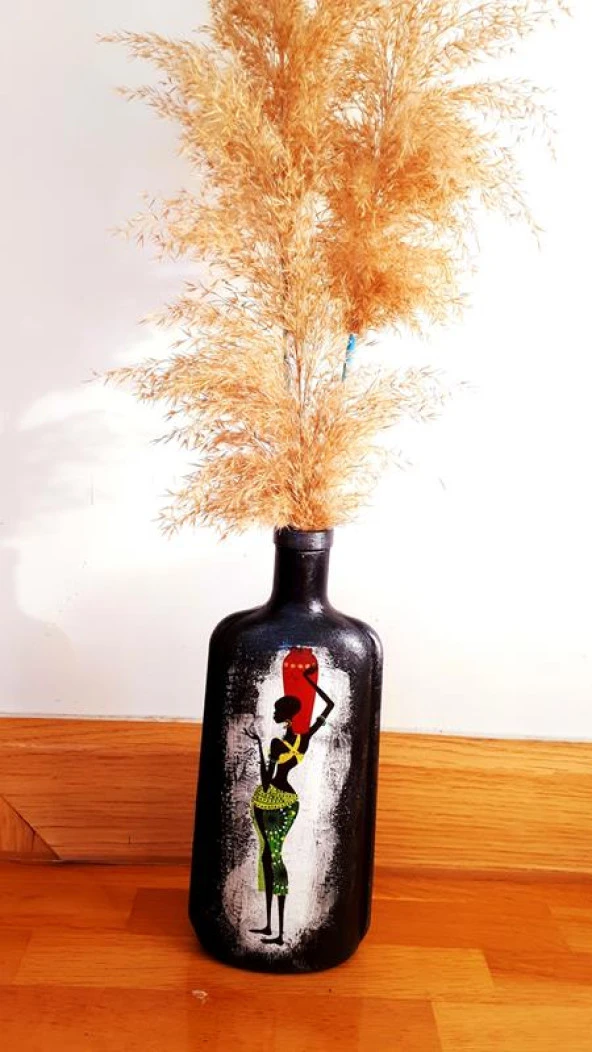 Himarry Afrikalı kadın figürlüel yapımı vazo