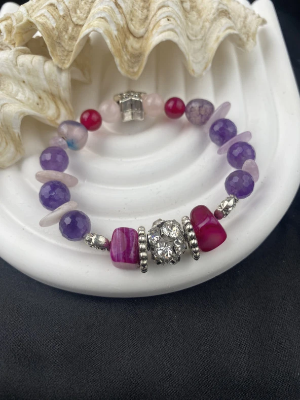 Tasarım Kadın Doğal Taş Bileklik ürün görseli 1