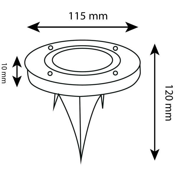5W Merkür 6500K5W Merkür 6500K Led Solar Aplik - 6