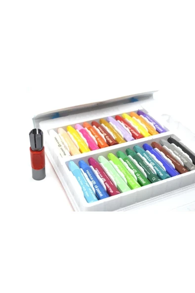 Pensan Kidz 24 Renk Çantalı Pastel Boya - Resim 3