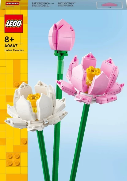 LEGO® Iconic Lotus Çiçekleri 40647 - Dekoratif, Koleksiyonluk ve Sergilenebilir Çiçek Modeli Yapım Seti (220 Parça) - 4