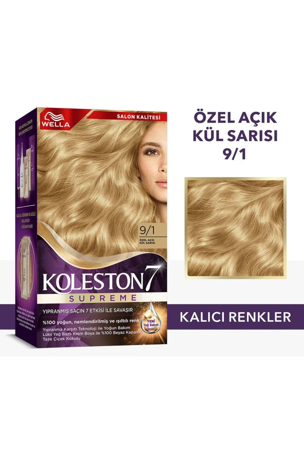 Koleston Supreme Saç Boyası 9.1 Özel Açık Kül Sarısı