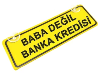 Baba Değil Banka Kredisi Sök-Tak Pratik yeni nesil Sarı Dekor Plaka ürün görseli