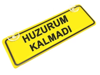 Huzurum Kalmadı Sök-Tak Pratik yeni nesil Sarı Dekor Plaka ürün görseli
