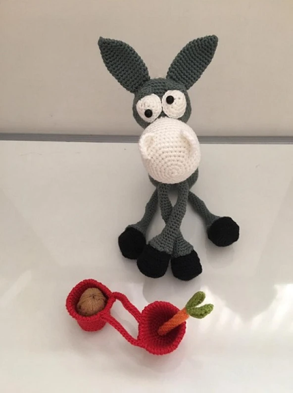 Dusty the Donkey Amigurumi Organik Oyuncak - 3