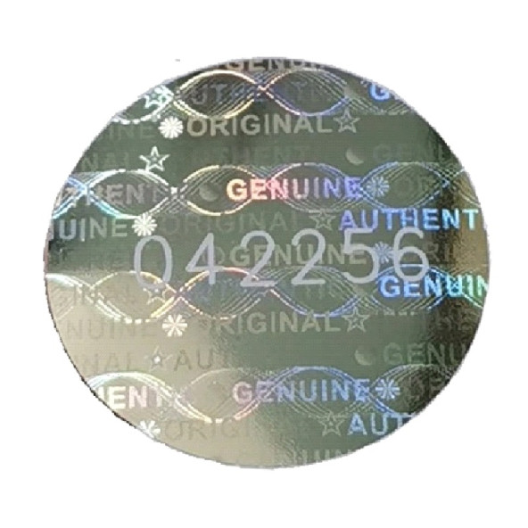 56 Adet 20mm Hologramlı Garanti Etiketi Seri Numaralı - 2