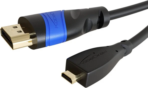 - 3 m - micro-HDMI kablosu (HDMI - Micro-HDMI, iki yönlü - Ultra HD için 4 K @ 60 Hz - Ethernet ile yüksek hız - HDMI 2.0/1.4 ile uyumlu, tabletler/kameralar/Raspberry Pi için, siyah)