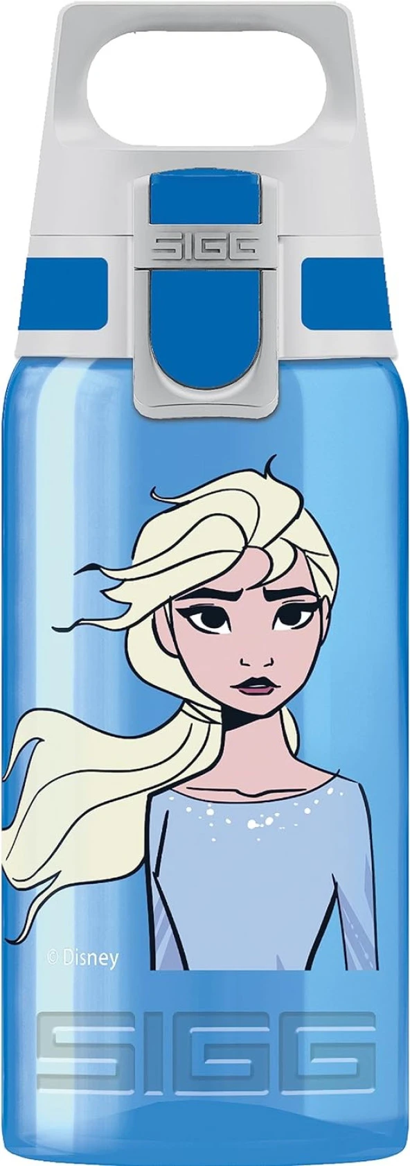 - Viva One Disney Buz Kraliçesi Elsa içecek şişesi, sızdırmaz, bulaşık makinesinde yıkanabilir, BPA içermez, spor, mavi, 0,5 l