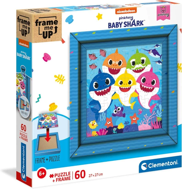 - 60 Parça Frame Me Up Puzzle - Baby Shark