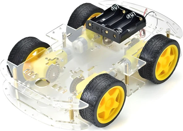 Chassis Serisi 4WD Çok Amaçlı Mobil Robot Platformu - Şeffaf