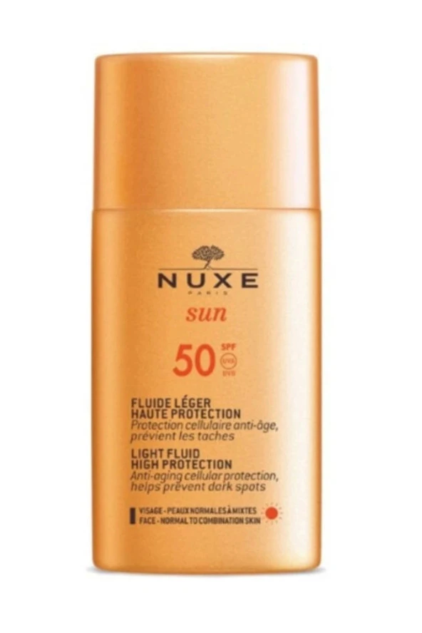 Nuxe Sun Güneş Koruyucu Hafif Dokulu Yüz Kremi SPF 50 50 ml