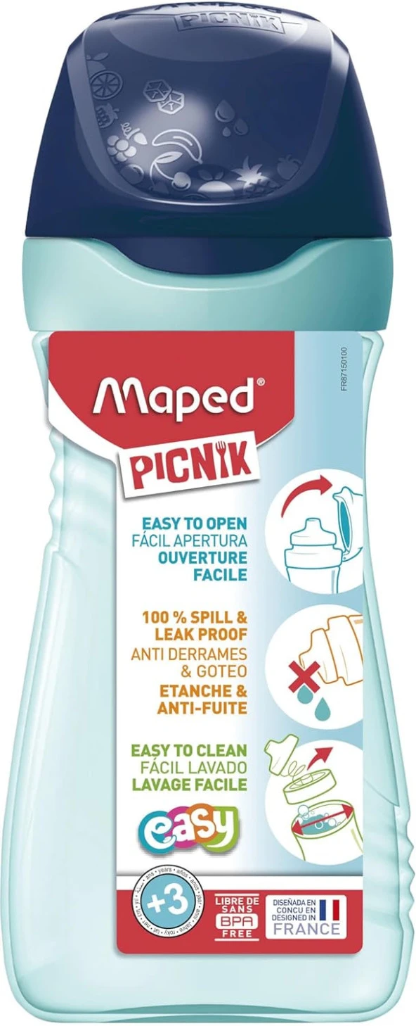 1 Piknik 430 ml Su Matarası, Mavi