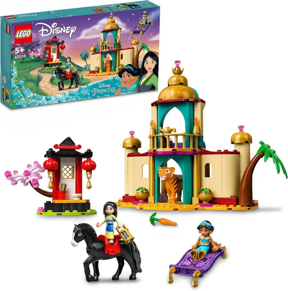 | Disney Princess™ LEGO® ǀ Disney Yasemin ve Mulan ın Macerası Yapım Seti 43208-5 Yaş ve Üzeri Çocuklar için Prenses Oyuncak Yapım Seti (176 Parça)