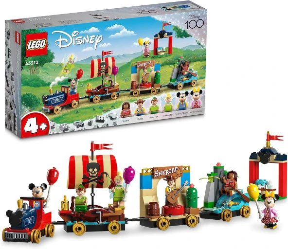 | Disney: Disney Kutlama Treni 43212-4 Yaş ve Üzeri Genç Hayranlar ve Çocuklar için Yaratıcı Oyuncak Yapım Seti (200 Parça)