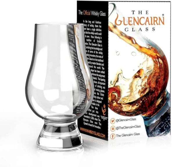 - Glencairn Whisky Glass Nosing Tasting Whiskey 1 2 4 6 8 Made in Scotland